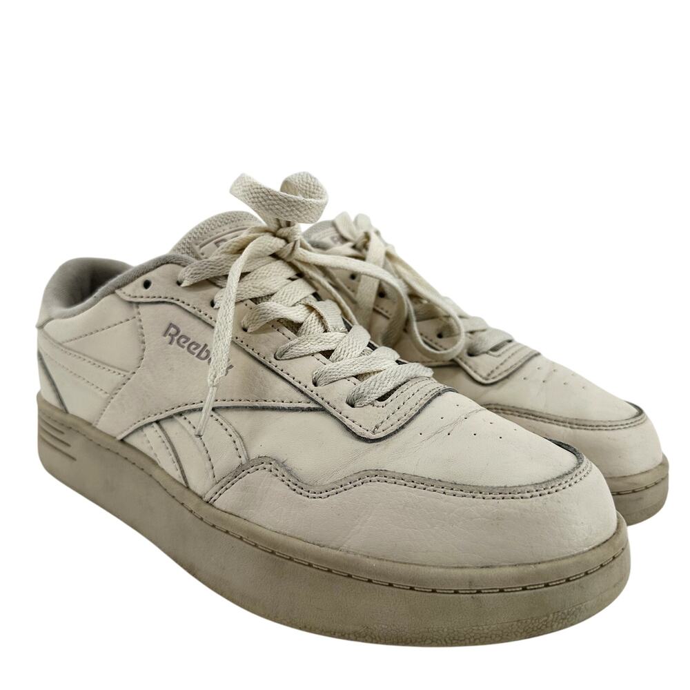 Reebok Galaxy 7 Sneaker Shoes Classic Low Top Lace Up Athletic Off White Beige 8